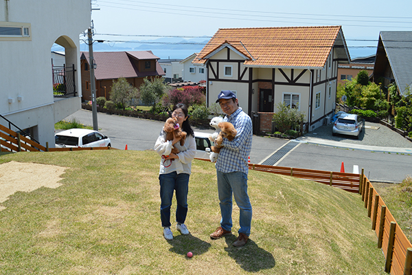 追加購入した隣地をドッグランに