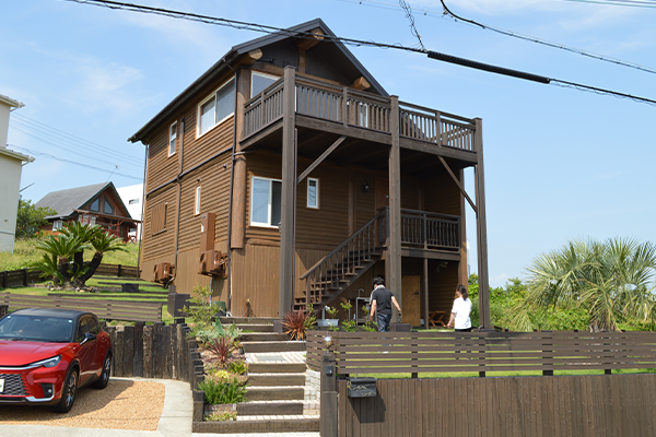 高基礎のため2Fからの眺めは最高